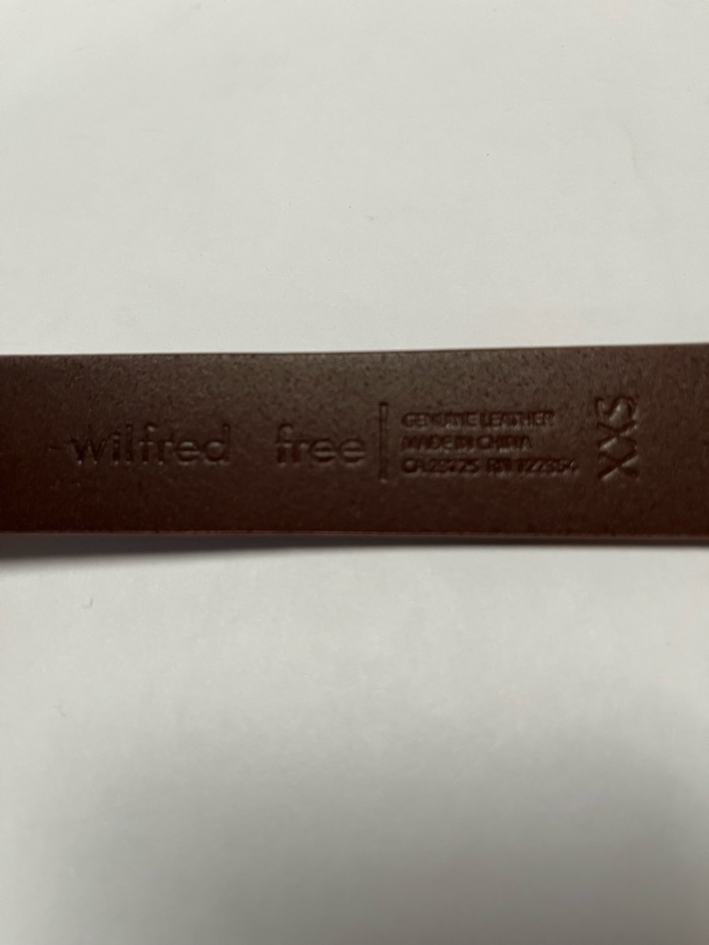 Wilfred Cognac Brown Leather Belt with Engraved Silver-Tone Buckle - Picture 5 of 5